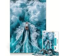 Puzzle 1000 pièces Voyage palpitant en mer pour Adolescents améliore la mémoire, se détend et s’Amuse Un Cadeau Unique aux Bords Nets 38x52cm