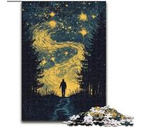 Puzzle 1000 pièces Voyageur du Ciel Nocturne Puzzle 1000 pièces pour Adultes Un Casse-tête Stimulant pour Les Adolescents, Parfait pour la décoration intérieure ou comme Cadeau (Taille 50x75cm)