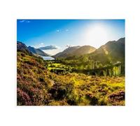 Puzzle 1000 pièces, Vue panoramique du viaduc de Glenfinnan, Jeu de décompression en Carton pour Enfants 38 x 52 cm