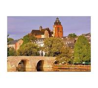 Puzzle 1000 pièces，Vue sur Le Vieux Pont de la Lahn Long de 104 m et Large de Plus de 6 m vers la cathédrale，Adulte Enfant Jeu éducatif en Papier（50x70cm）-AA7