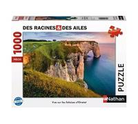 Puzzle 1000 pièces Vue sur les falaises d'Etretat Des racines et des ailes