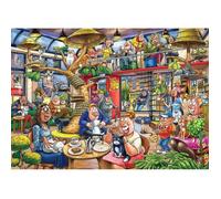 Wasgij Mystery 28, Feline Frenzy - Puzzle Unique de 1000 pièces pour Adultes, coloré, Stimulant et Casse-tête, 1000 pièces, Carton 100% recyclé, Jumbo