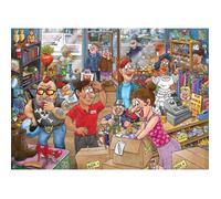 Wasgij Mystery 29 - Un Fiasco embarrassant ! - Donation Debacle - Puzzle Adulte - Puzzle Humoristique - 1000 Pièce - Carton 100% recyclé - Jumbo