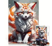 Puzzle 1000 pièces Whait Sakura Kitsune pour Adolescents Exercice cognitif, détente et Loisirs Idéal comme Cadeau d'hiver (50x75cm)