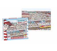 Puzzle 1000 Pieces - Where's Wally Railway Station - Detailed Illustration - Includes Poster - 68x48cm
