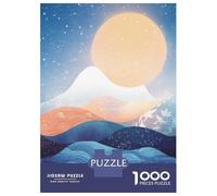 Puzzle 1000 Pièces Whispering Mountains Under The Moonlight Puzzles pour Adolescents Course De Vitesse Manuelle Activités Amusantes À La Maison Jeu Stimulant Et Jeu en Famille 70x50cm/1000pcs