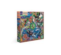 Eeboo – Puzzle 1000 pièces Wild World – en carton – 58,5 x 58,5 cm