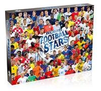 Winning Moves Puzzle 1000 Pieces World Football Stars + Poster - Stars du Football Mondial - Équipes emblématiques, Joueurs célèbres pour passionnés et Fans de Foot