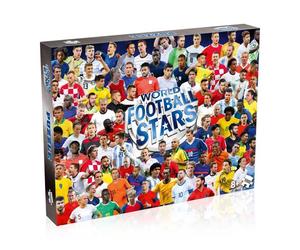 Puzzle 1000 pièces Winning Moves World Football Stars photo/collage paysage blanc bleu rouge