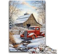 Puzzle 1000 pièces Winter Farm pour Adultes et Adolescents, Jeux Amusants Chaque pièce est Unique - Jeu Familial Stimulant (38x26cm)