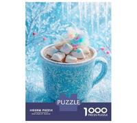 Puzzle 1000 Pièces Winter Hot Chocolate with Marshmallows Puzzles pour Adolescents - Anti-Stress - Défi Éducatif - Cadeau d'anniversaire Unique 38x26cm/1000pcs