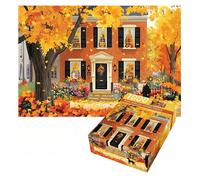 Puzzle 1000 pièces - XVX - rue d'automne - Paysage urbain - Tons chauds - Défi artistique