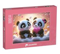 Puzzle 1000 pièces XXL « Amour Infini de Panda »