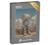Puzzle 1000 pièces XXL « Astronaute avec Casque TV »