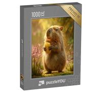 Puzzle 1000 pièces XXL « Capybara en épi de maïs »