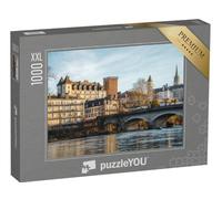 Puzzle 1000 pièces XXL « Château de Pau et Le Gave de Pau au Coucher du Soleil, France »