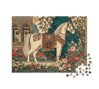 Puzzle 1000 pièces XXL « Cheval à décor Oriental dans la roseraie »