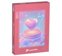 Puzzle 1000 pièces XXL « Cœur électrique »
