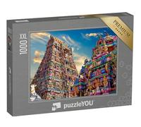 Puzzle 1000 pièces XXL « Gopura Multicolore dans Le Temple Hindou de Kapaleeshwarar, Inde »