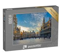 Puzzle 1000 pièces XXL « La Grande Place avec l'Hôtel de Ville et la Maison du Roi à Bruxelles, Belgique »