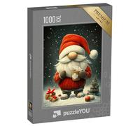 Puzzle 1000 pièces XXL « Le GNOME et Son café »