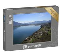 Puzzle 1000 pièces XXL « Le lac du Bourget est Le Plus Grand lac Naturel de France »