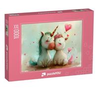 Puzzle 1000 pièces XXL « Licornes : Ma journée Parfaite »