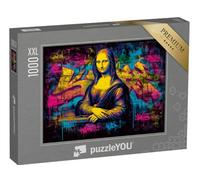 Puzzle 1000 pièces XXL « Mona Lisa néon »