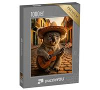Puzzle 1000 pièces XXL « Musique de Rue : Koala avec Guitare »