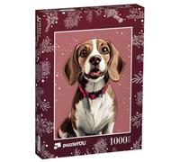 Puzzle 1000 pièces XXL « Noël avec Beagle Max »