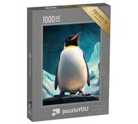Puzzle 1000 pièces XXL « Petit Pingouin aux Portes du pôle Nord »