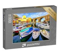 Puzzle 1000 pièces XXL « Petit Port de pêche Vallon des Auffes avec des Maisons Traditionnelles pittoresques et des Bateaux, Marseille »