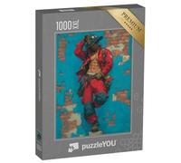Puzzle 1000 pièces XXL « Pompier avec Pack de Six »