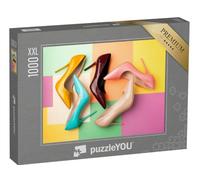 Puzzle 1000 pièces XXL « Quatre Escarpins pour Femmes de Couleur Claire »