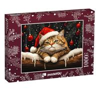 Puzzle 1000 pièces XXL « Santa Paws Arrive en Ville »