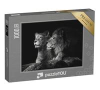 Puzzle 1000 pièces XXL « Un Couple de Lions »