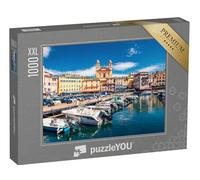 Puzzle 1000 pièces XXL « Vue panoramique sur Le Paysage Urbain Estival du Port de Bastia, Corse »