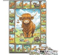Puzzle 1000 pièces Yak Collage Puzzles en Carton pour Les Anniversaires, Les Vacances et la décoration intérieure Taille 38x26CM