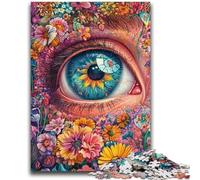 Puzzle 1000 pièces Yeux de Fleurs Convient aux Enfants de 14 Ans et Plus Jouet intellectuel Jeu éducatif pour Anniversaire et Noël 50x75cm