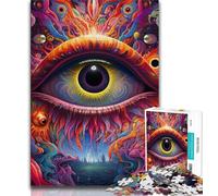 Puzzle 1000 pièces Yeux psychédéliques pour Adolescents, Jeux éducatifs, décoration d'intérieur, Convient pour la décoration de Bureau 50x75cm