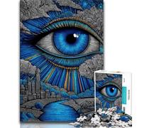 Puzzle 1000 pièces Yeux psychédéliques pour Adultes et Adolescents, Jouet éducatif et éducatif, idéal comme Cadeau pour Toute la Famille 50x75cm