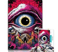 Puzzle 1000 pièces Yeux psychédéliques pour Adultes et Adolescents, Jouets éducatifs, Jeux Anti-Stress, décoration Murale 38x26cm