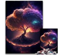 Puzzle 1000 pièces Yggdrasil l'arbre de Vie pour Adultes, idéal pour s'amuser en Famille, Jouer en Groupe ou pour Un Anniversaire (50x75cm)