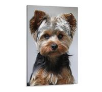 Puzzle 1000 Pièces，Yorkshire Terrier Chien Mignon，pour Adultes Adolescents Scies Sauteuses 1000 Pièces Idéal pour La Relaxation Méditation Passe-Temps Cadeau d'anniversaire(75x50cm-A65