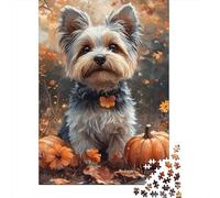 Puzzle 1000 pièces Yorkshire Terrier Puzzles Adultes Difficulté Puzzles Éducation Jouets Jeux Famille Décoration 1000pcs (75x50cm)