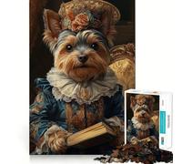 Puzzle 1000 pièces Yorkshire Terrier Renaissance Duchesse pour Adolescents Stimulation Cognitive Jeu Amusant Emboîtement sûr Pas de pièces Qui se détachent Une façon captivante de Passer Le Temps