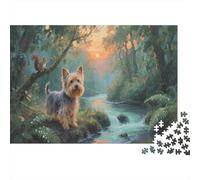 Puzzle 1000 Pièces Yorkshire Terrier se Trouve dans Une Jungle Dense, pour Adultes/Enfants - Jeu Stratégique & Design Moderne 1000pcs (75x50cm)