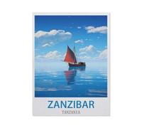 Puzzle 1000 Pièces,Zanzibar, Tanzanie,Cadeau d'anniversaire Unique pour Les Adolescents Et Les Adultes(75x50cm)-CM70