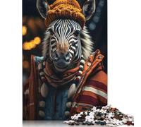 Puzzle 1000 pièces Zèbres à Rayures pour Adolescents, Cadeaux, Puzzle en Papier pour Adultes, Jeux éducatifs à Domicile, Jouets DIY, 1000 pièces (75 x 50 cm)