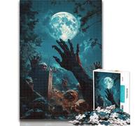 Puzzle 1000 pièces Zombies dans la Tombe, Puzzle 1000 pièces pour Adultes, Jouet éducatif et éducatif, idéal comme Cadeau pour Toute la Famille, 26x38cm